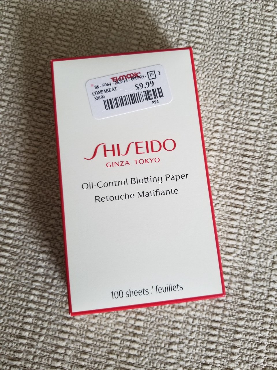 Shiseido 资生堂,9.99美元,吸油纸