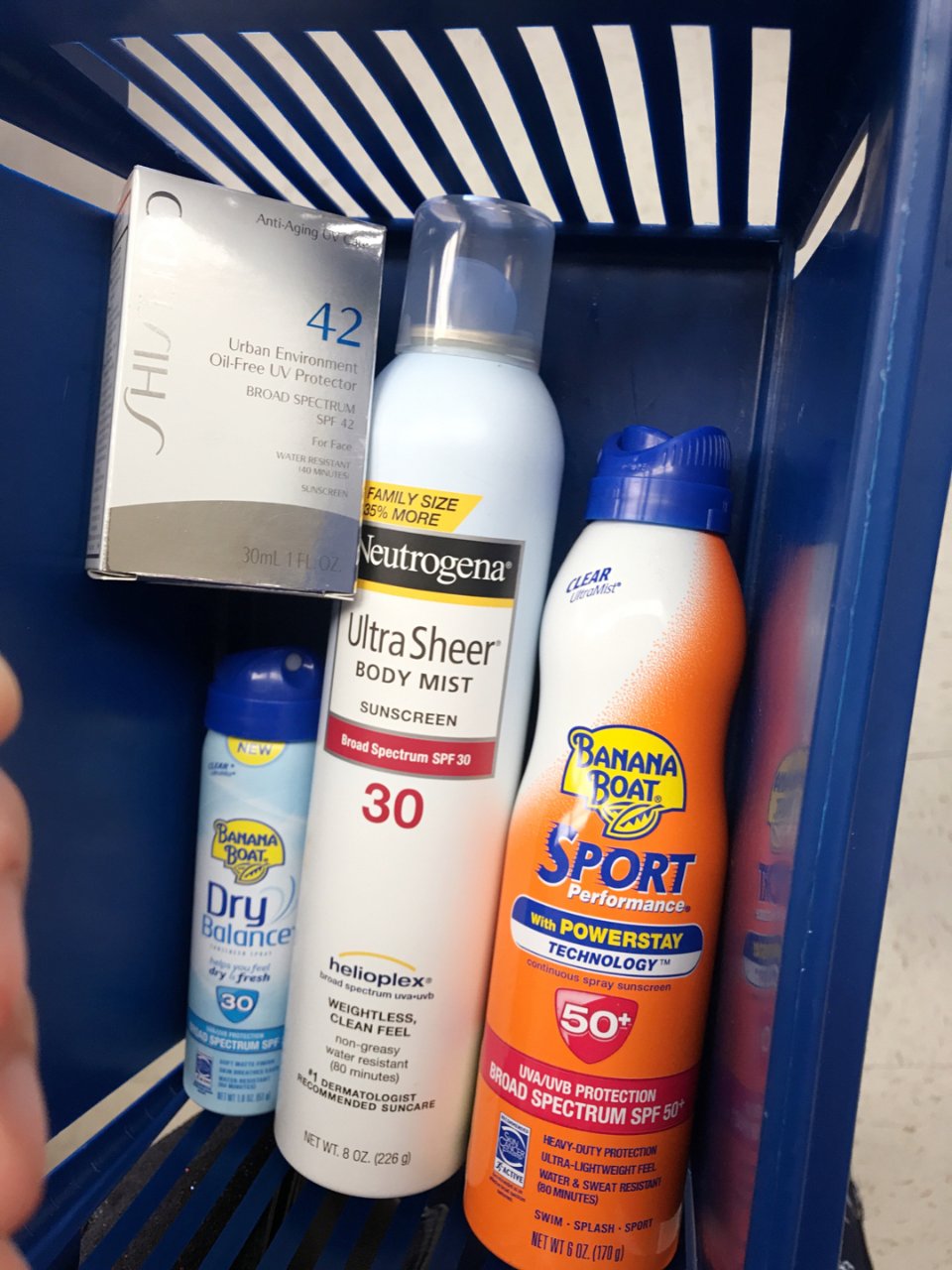 Shiseido 资生堂,Banana Boat,Neutrogena 露得清,Banana Boat