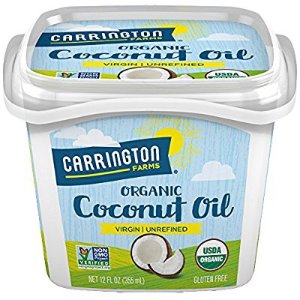 Carrington Farms Gluten Free, Unrefined, Cold Pressed, Extra Virgin Organic Coconut Oil, 12 oz.