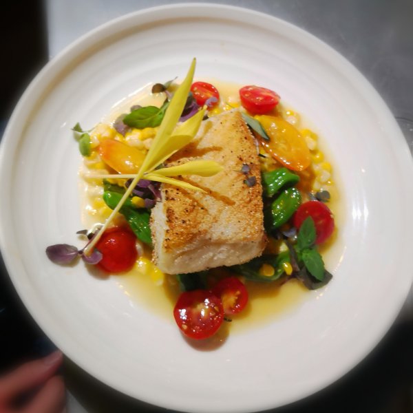 Cornmeal Crusted Halibut