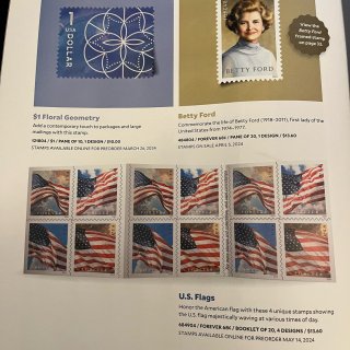 USPS 2024 spring 邮票新...