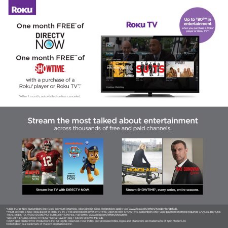 Roku Express+ HD-NEW 高清电视棒，带遥控