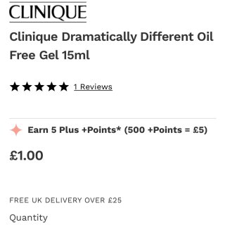 Clinique Dramatically Different Oil Free Gel 15ml - LOOKFANTASTIC