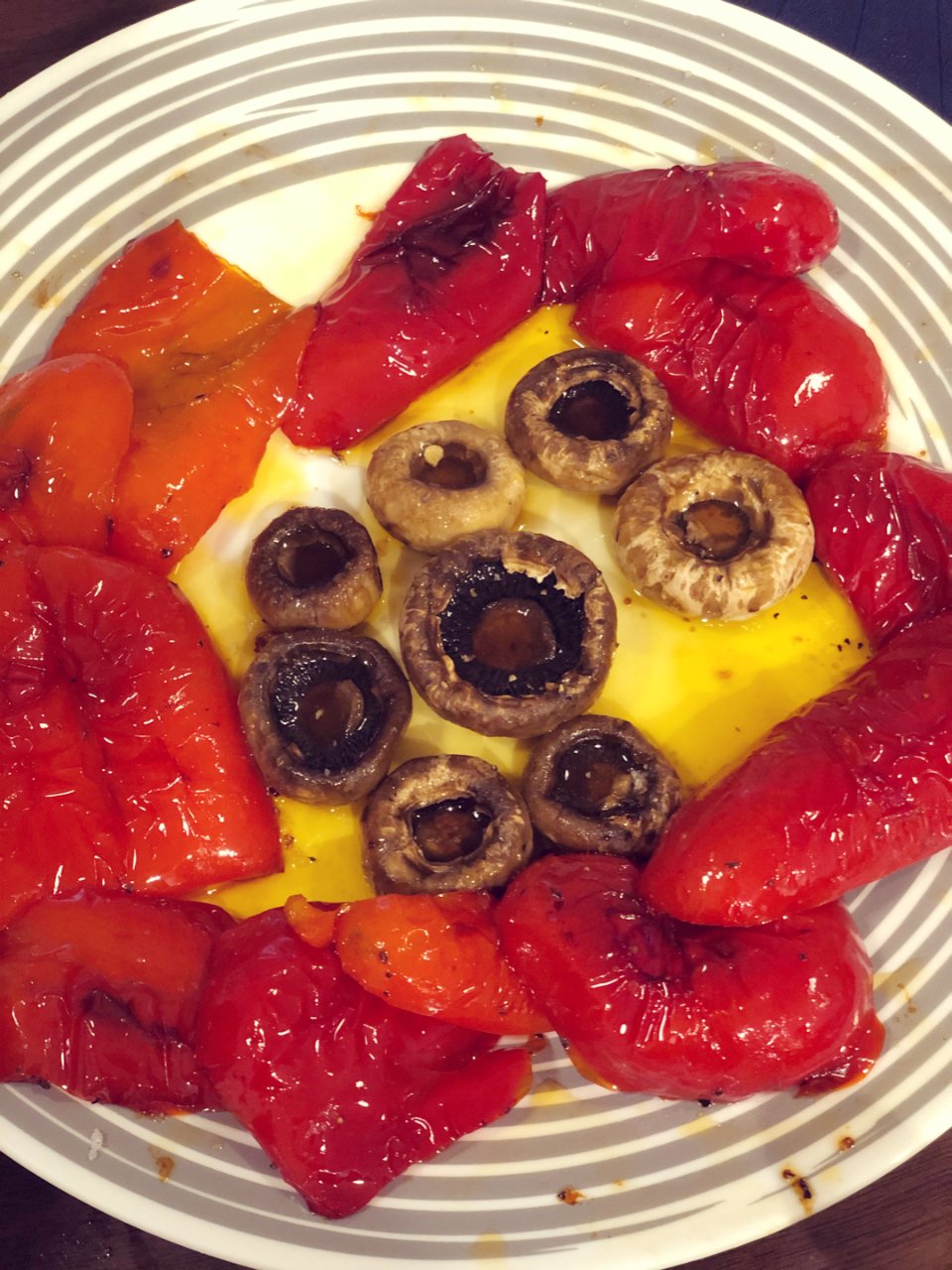 每日新菜-意大利油浸口菇和甜椒...