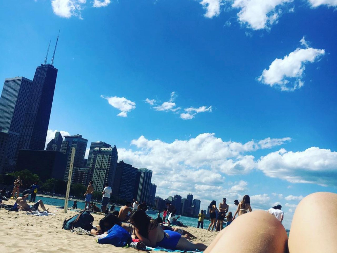 芝加哥周末去哪玩❓湖滨沙滩🏖️假装在度假...