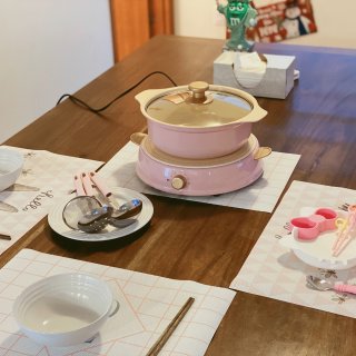 IRIS粉色电磁炉+锅，疫情期间，宅家火...