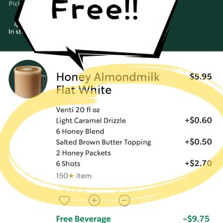 Starbucks 🆓免費飲品怎麼點最划...
