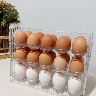 推荐～三层立式鸡蛋收纳盒...