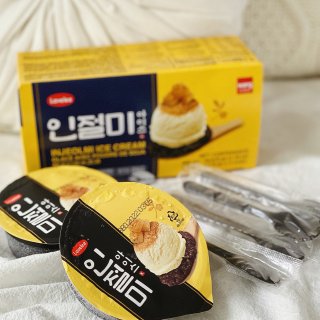 😋 赛过黑糖珍奶的韩国打糕冰淇淋！疯狂打...