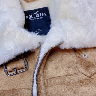 Hollister｜六折冬季外套 绒面机...