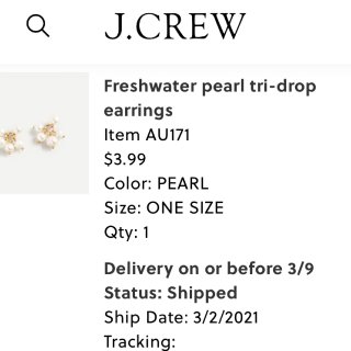 ♥️Jcrew$3.99买到珍珠耳环...