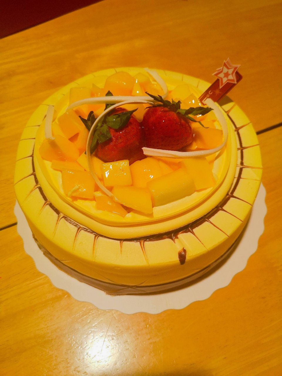 生日粗卡——芒果蛋糕...