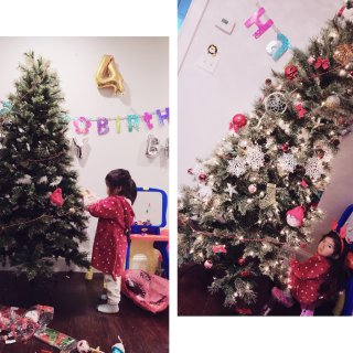 桃子小姐姐和kiwi弟弟的第一颗圣诞树🎄...