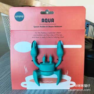 OTOTO Aqua the Crab Silicone Utensil Rest - Silicone Spoon Rest for Stove Top - BPA-Free, Heat-Resistant Kitchen and Grill Utensil Holder - Non-Slip Spoon Holder Stove Organizer and Steam Releaser: Home & Kitchen