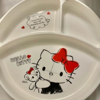 儿童卡通Hello Kitty小饭盘。满...
