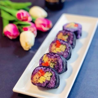 紫薯蔬菜寿司卷
