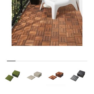 Ikea的这款户外木地板 你买了吗...