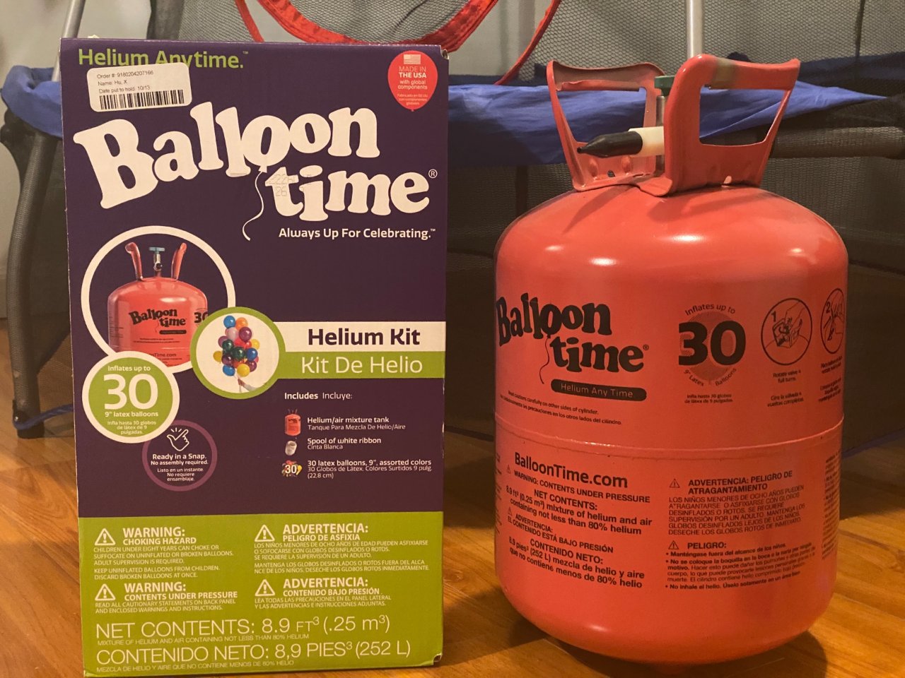 在家自己充氦气气球🎈...