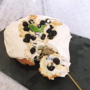 空气炸锅食谱：爆浆奶盖蛋糕 by 布拉格之谜