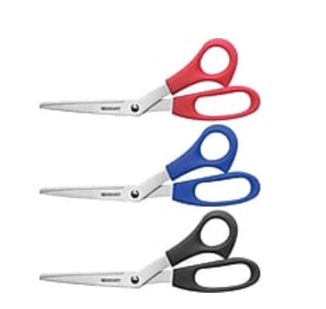 Value Line Stainless Steel 8" Scissors, 3/Pack