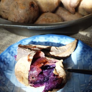 自律#1: 多吃粗粮 之 烤紫薯...