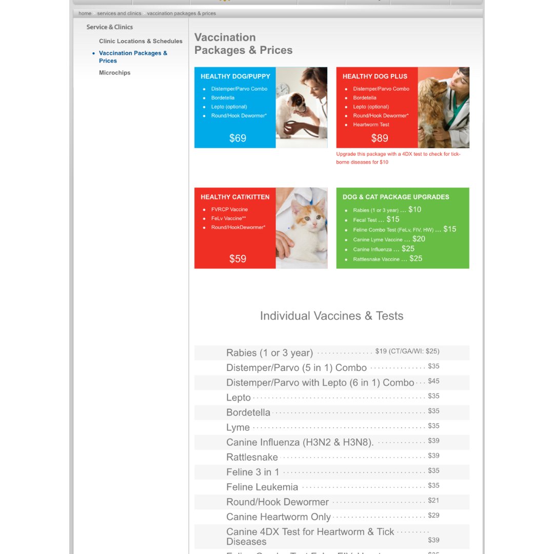 vetco vaccine prices