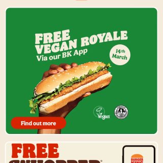 Burger King领免费汉堡🍔...