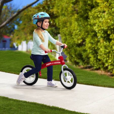 Radio Flyer Glide & Go Balance Bike粉色和红色儿童平衡车