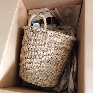 H&M买了两个编织储物篮...