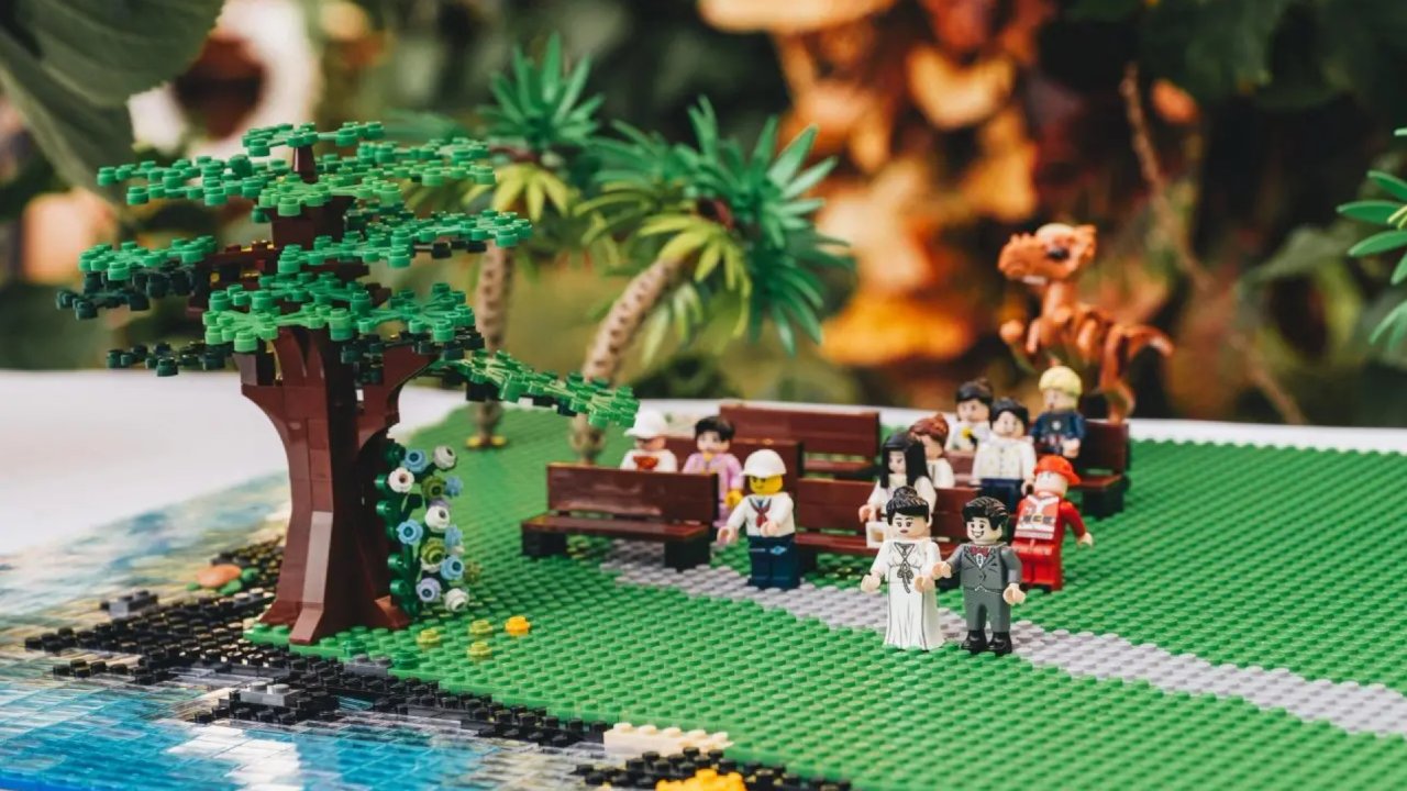 LEGO婚礼 | 在大岛火山岩的海边结婚了🏝️🌋