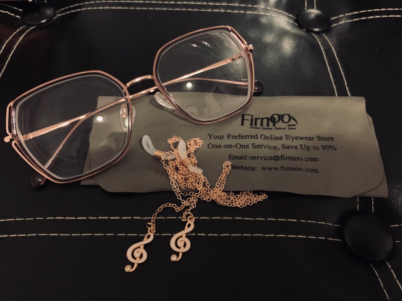 firmoo眼鏡,音符眼睛鏈