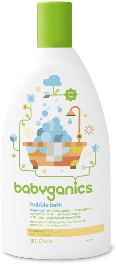 Baby Bubble Bath, Fragrance Free, 20oz Bottle, (Pack of 2)