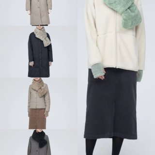 Recycled Polyester Boa Pocketable Stole | Winter Accessories | MUJI USA