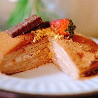 【甜品时光】|榛子巧克力🍫千层蛋糕(无需...