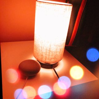 Table Lamp, AL Above Lights Solid Wood R,Google Nest Mini - Smart Speaker for Any