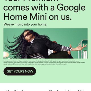 Spotify,Google home mini