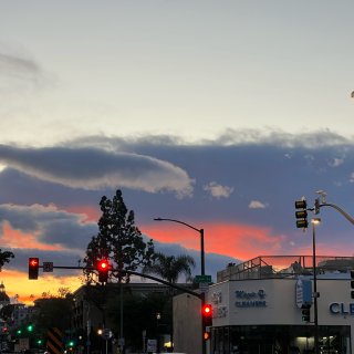 洛杉矶的夕阳