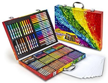 Crayola 灵感艺术140件画笔套装，孩子和成人都适用