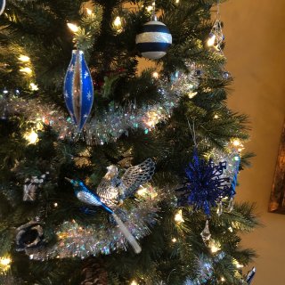 🎄有多少宝宝会觉得蓝白色的圣诞树是给Ha...