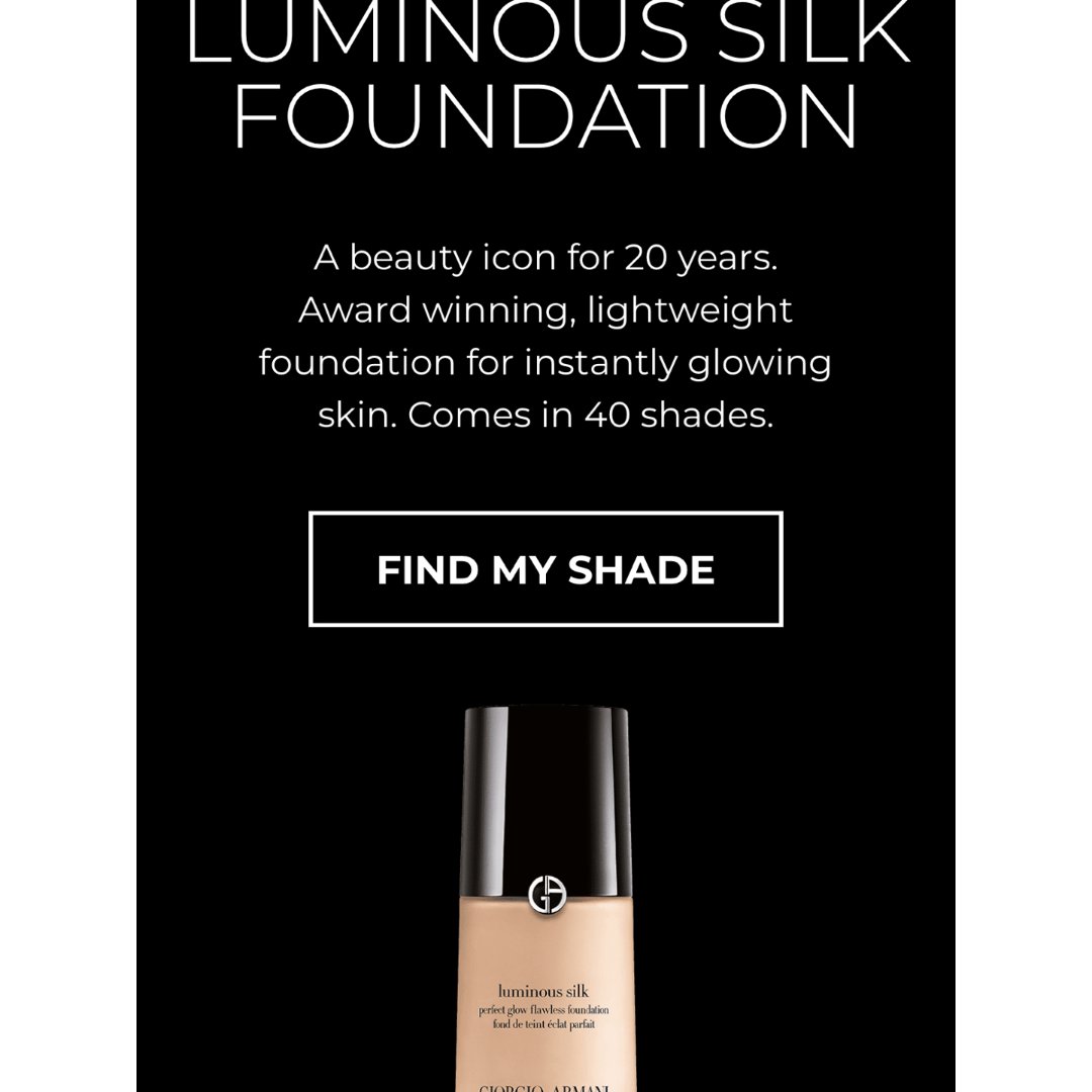 Giorgio Armani 乔治·阿玛尼,Luminous Silk Foundation Shade Finder - Armani Beauty UK