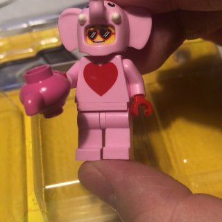 2020 Lego 自组小人仔-粉色大象...