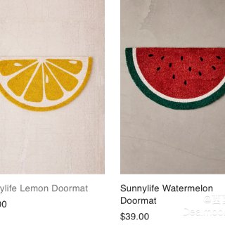Sunnylife Lemon Doormat | Urban Outfitters
