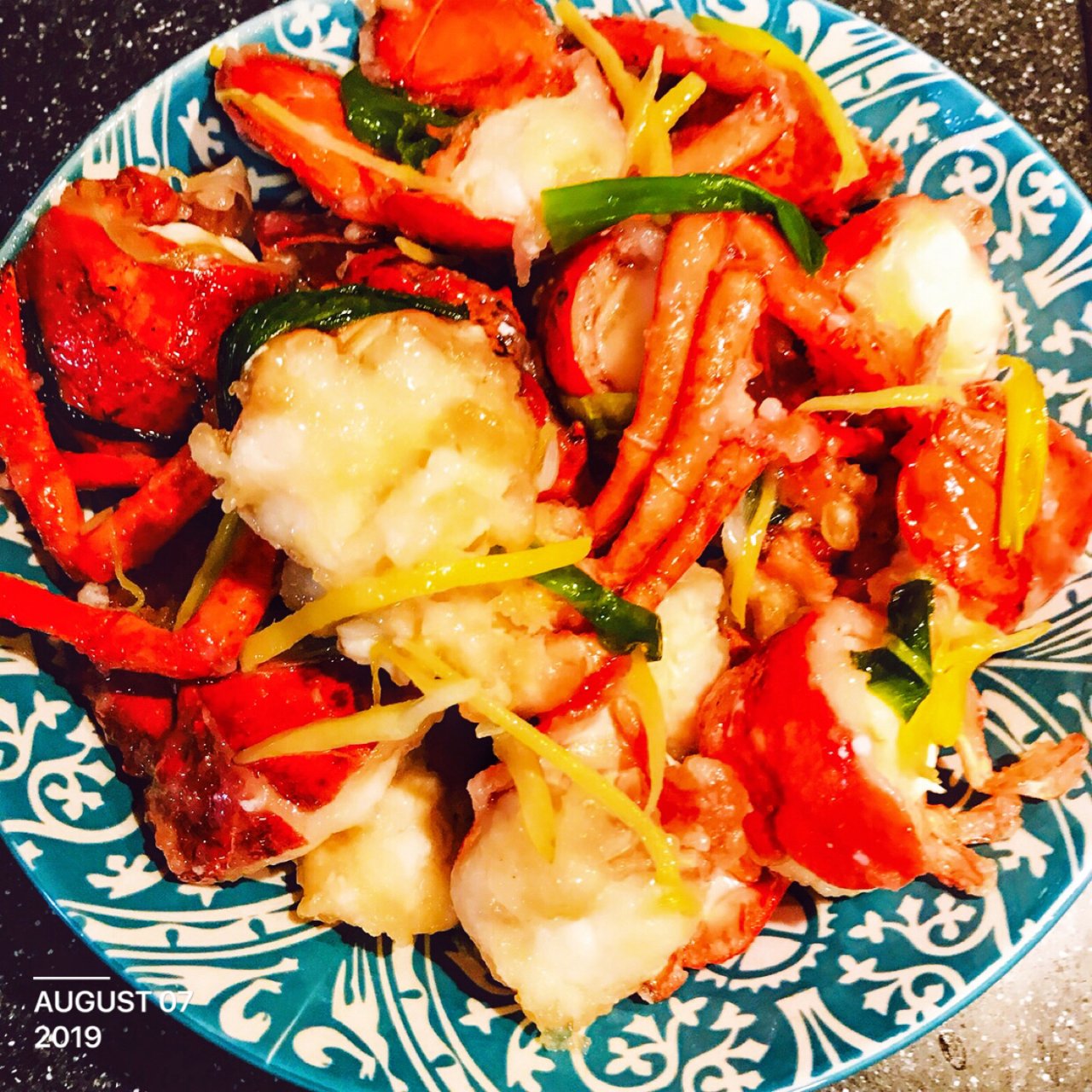 姜葱龙虾(≧ω≦)/在家也能吃上海鲜大餐...