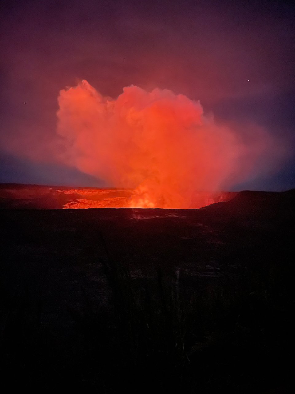 大岛的火山喷发🌋...