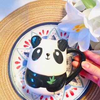 可爱熊猫杯－让你的咖啡喝得别有一番风味...