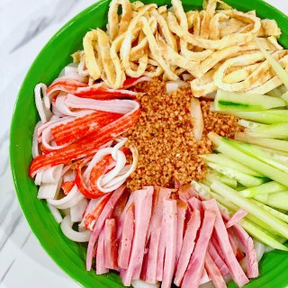 【🔥吧盛夏17】夏日早餐：五彩凉拌乌冬面...