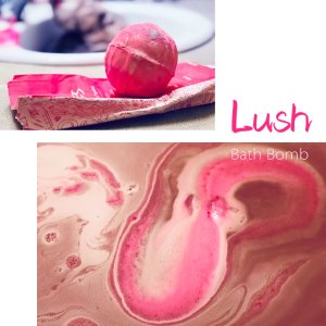 Day2-Lush粉色香草味气泡弹