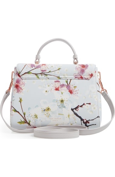 Ted Baker London Small Cherry Blossom Faux Leather Top Handle Satchel 包包
