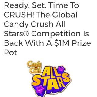 Candy crush all star...
