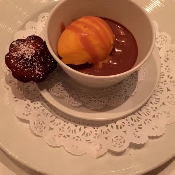 Pot de Crème au Chocolat Financier au Miel